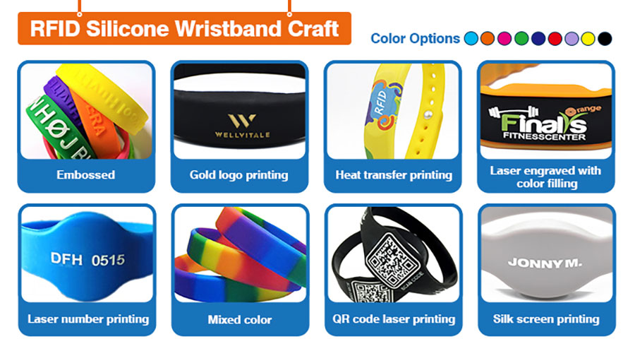 RFID Silicone Wristband Crafts