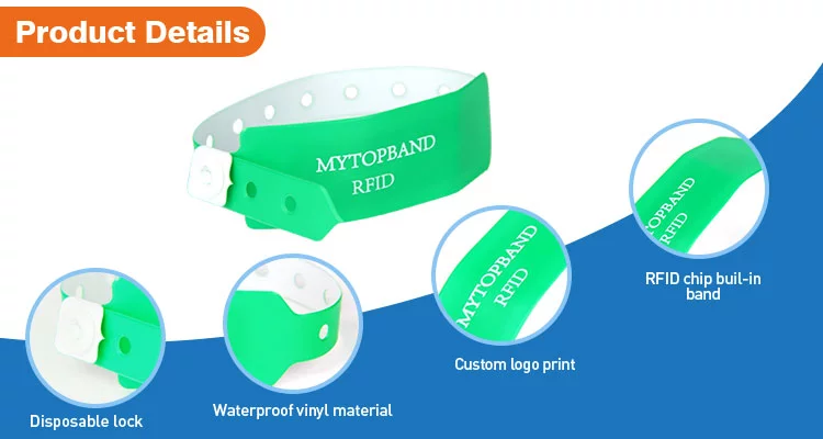 Details of MyTopBand Vinyl RFID Wristbands MTB-PW002