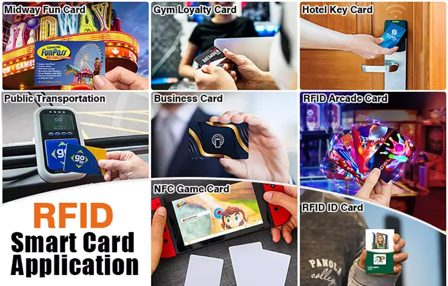 Applications of RFID smart cards