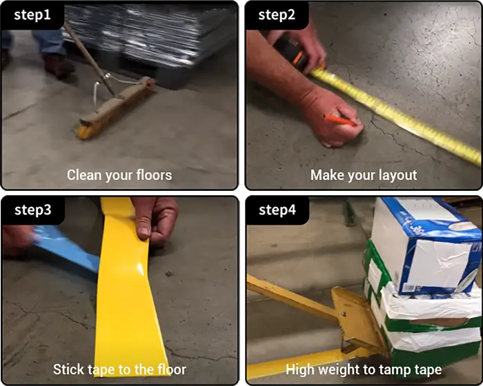 How to install MyTopTape floor marking tape